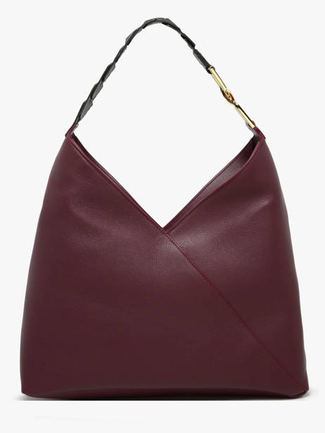 Shoulder Bag Pagode Leather Lancel Violet pagode A12510 other view 4