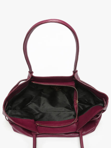 Sac Porté épaule Caviar Cuir Milano Violet caviar CA25062 vue secondaire 2