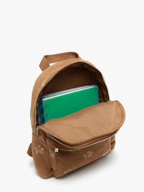 Sac à Dos 1 Compartiment Roxy Marron back to school RJBP4935 vue secondaire 3