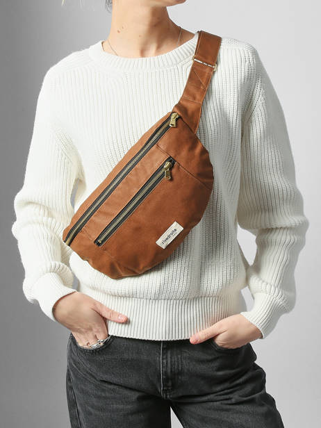 Le Sac Banane Orsel Waxed Rivedroite Marron waxed ORSELWAX vue secondaire 1