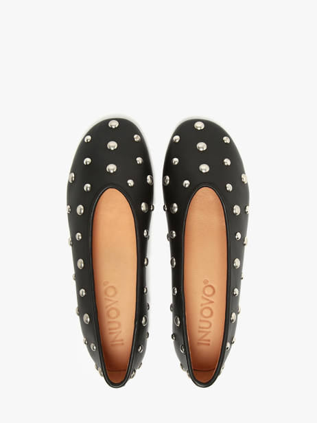 Ballerines En Cuir Inuovo Noir women MDC022 vue secondaire 3