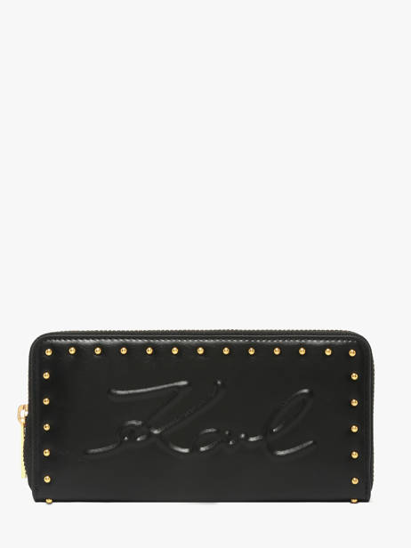 Portefeuille K/ville Studs Cuir Karl lagerfeld Noir k ville B1W32074