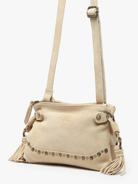 Sac Bandoulière Houston Cuir Basilic pepper Beige houston BHOU82 vue secondaire 2