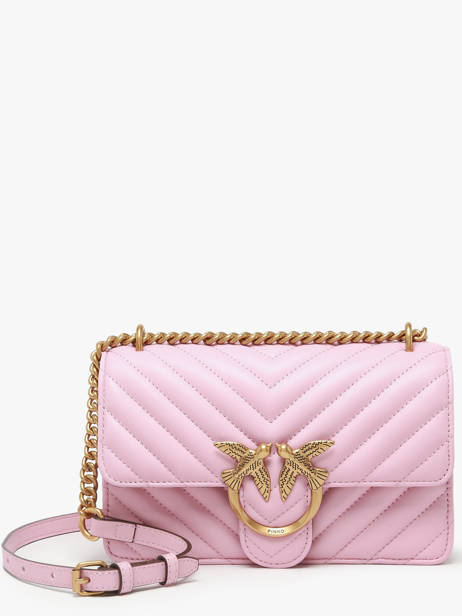 Sac Bandoulière Love Bag Quilt Cuir Pinko Rose love bag quilt A0GK
