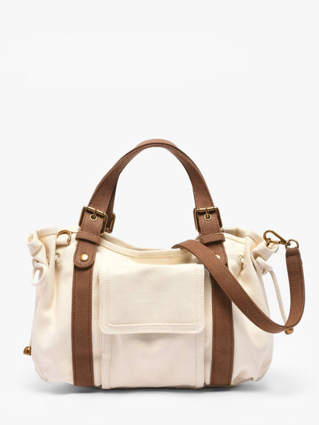 Sac 18h Canvas Coton Gerard darel Blanc canvas DDS67450 vue secondaire 3