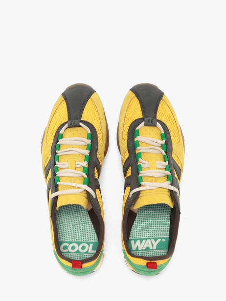 Sneakers En Cuir Coolway Jaune men 8633808 vue secondaire 4