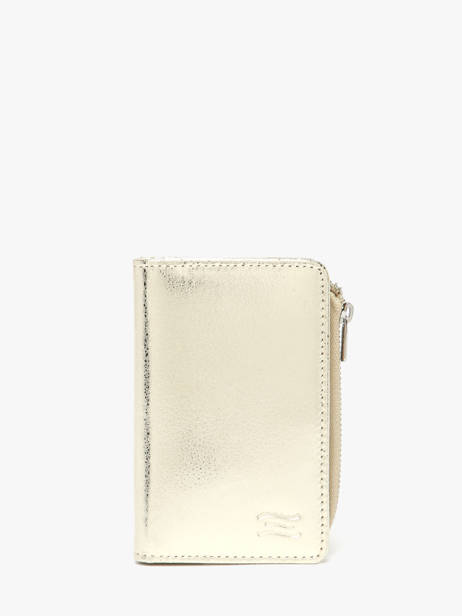 Portefeuille Cuir Crinkles Or caviar 14340