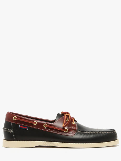 Chaussures Bateau En Cuir Sebago Noir men 7111M7W