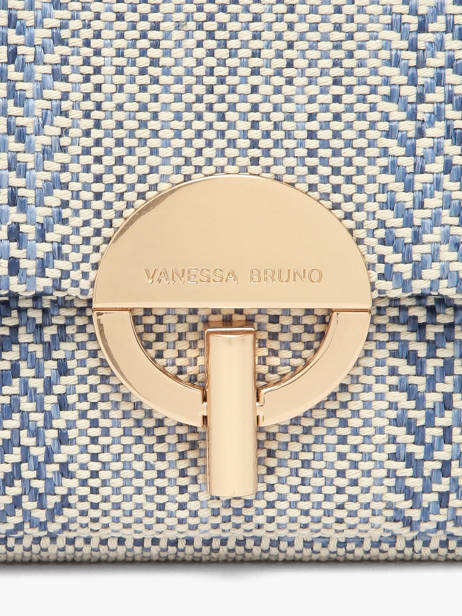 Sac Bandoulière Moon Vanessa bruno Bleu moon 7V40533 vue secondaire 3