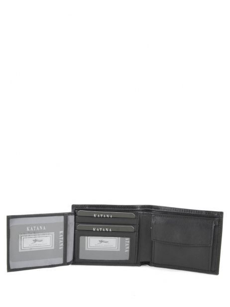 Portefeuille Marina Cuir Katana Noir marina 753070 vue secondaire 4