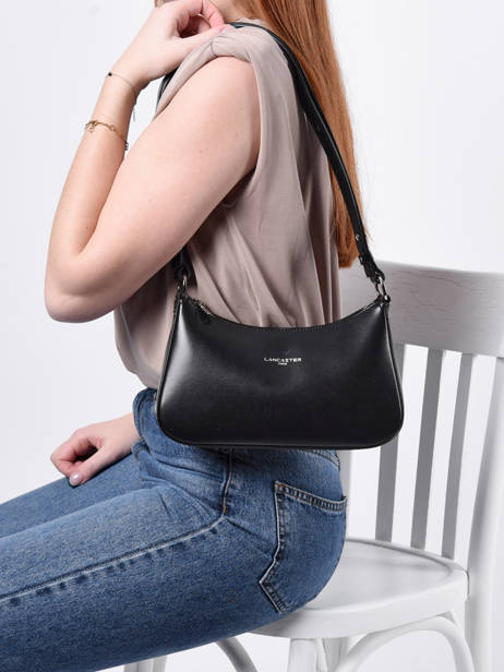 Sac BandouliÃ¨re Suave Cuir Lancaster Noir suave ace 22 vue secondaire 1