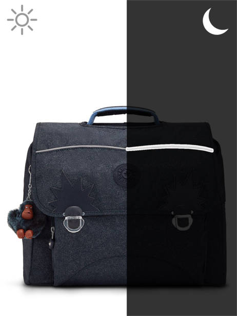 2-compartment  Satchel Kipling Blue back to school K00082 other view 5