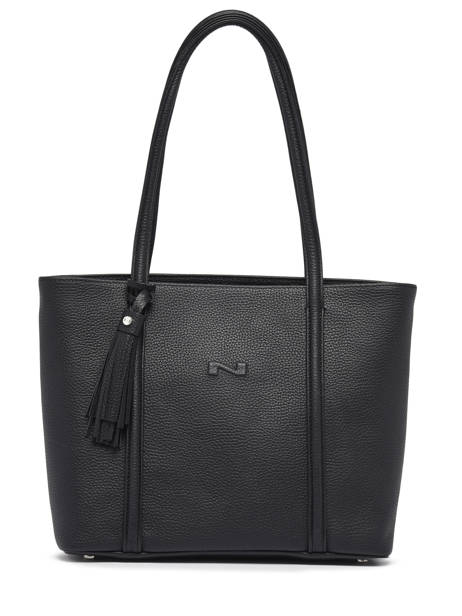 Leather Small Cabas Tote Bag Nathan baume Black nathan 6