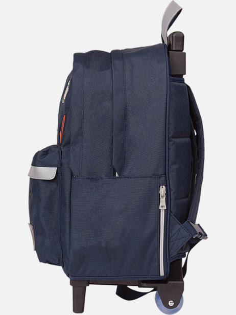 2-compartment  Wheeled Schoolbag Tann's Blue les fantaisies g 73187 other view 2