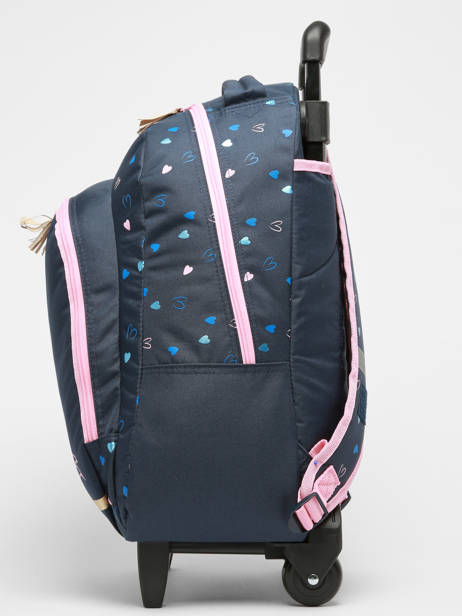 1-compartment Wheeled Schoolbag Milky kiss Blue we are one 3545 other view 2