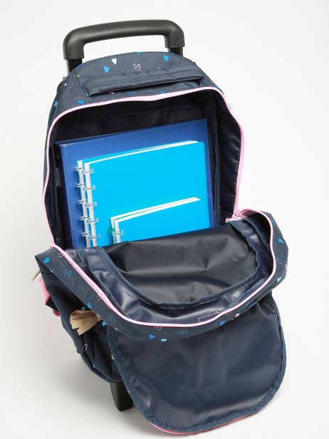 1-compartment Wheeled Schoolbag Milky kiss Blue we are one 3545 other view 3